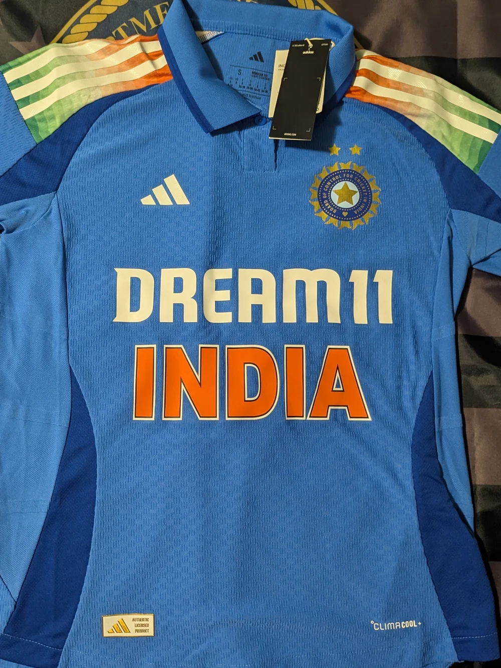 Adidas India Dream11 Blue Men's Cricket Jersey